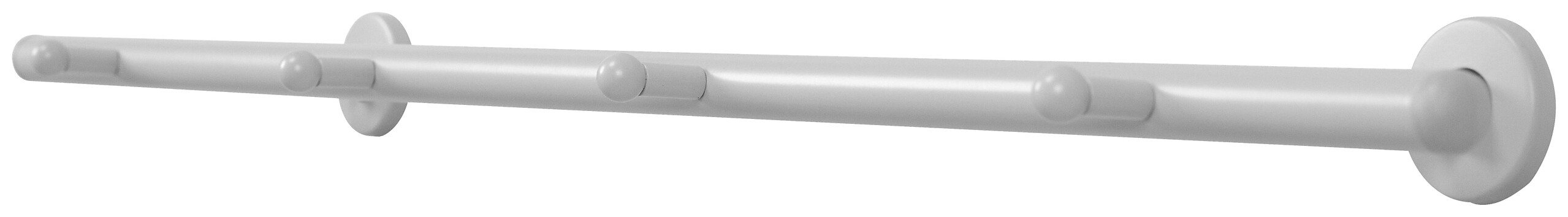 Garderobenleiste Derby weiß Metall B/H/T: ca. 80x2x9 cm Garderobenleiste Derby weiß Metall B/H/T: ca. 80x2x9 cm