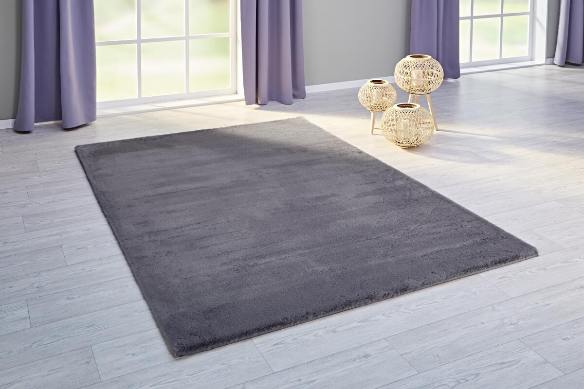 Fellimitat Moyo grau B/L: ca. 160x230 cm