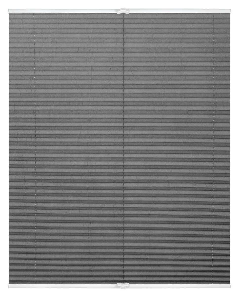 LICHTBLICK Spannplissee hellgrau B/L: ca. 80x210 cm