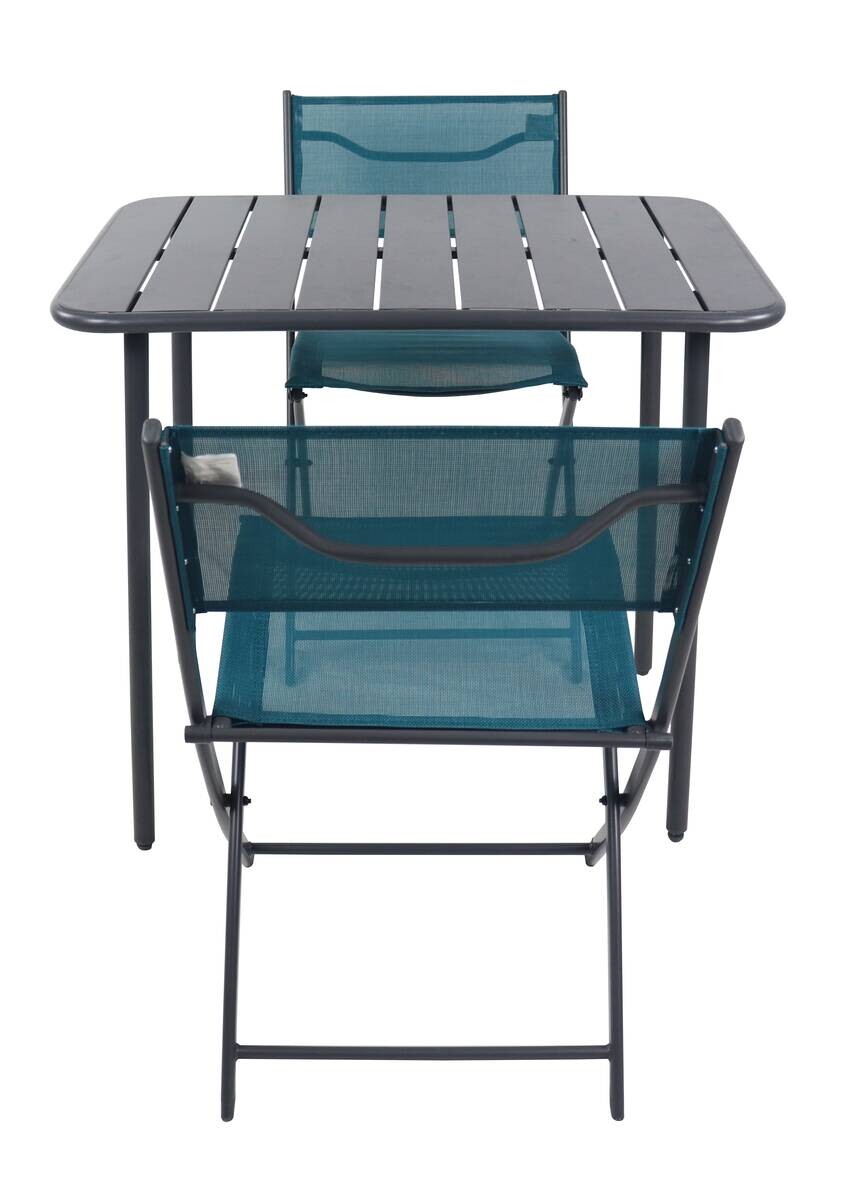 VCM Gartensitzgruppe Sumila türkis Stahl B/H/L: ca. 80x72x55 cm