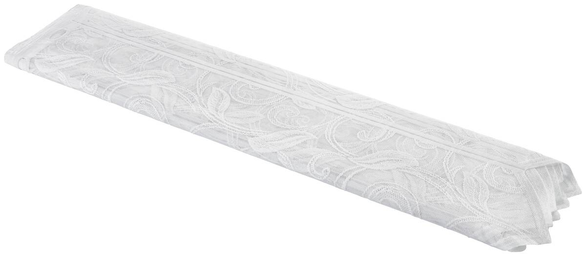 Scheibengardinen-Meterware Ranke weiß H: ca. 80 cm