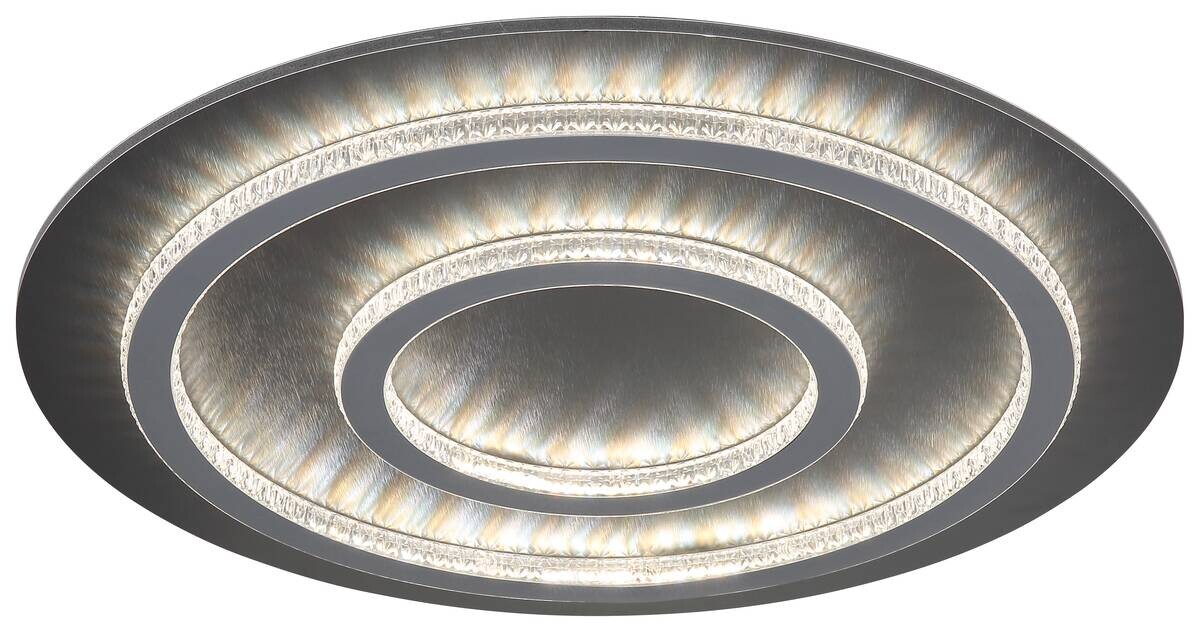 GLOBO LED-Deckenleuchte hellgrau mattschwarz anthrazit Metall Kunststoff H/D: ca. 6x55 cm 1 Brennstellen