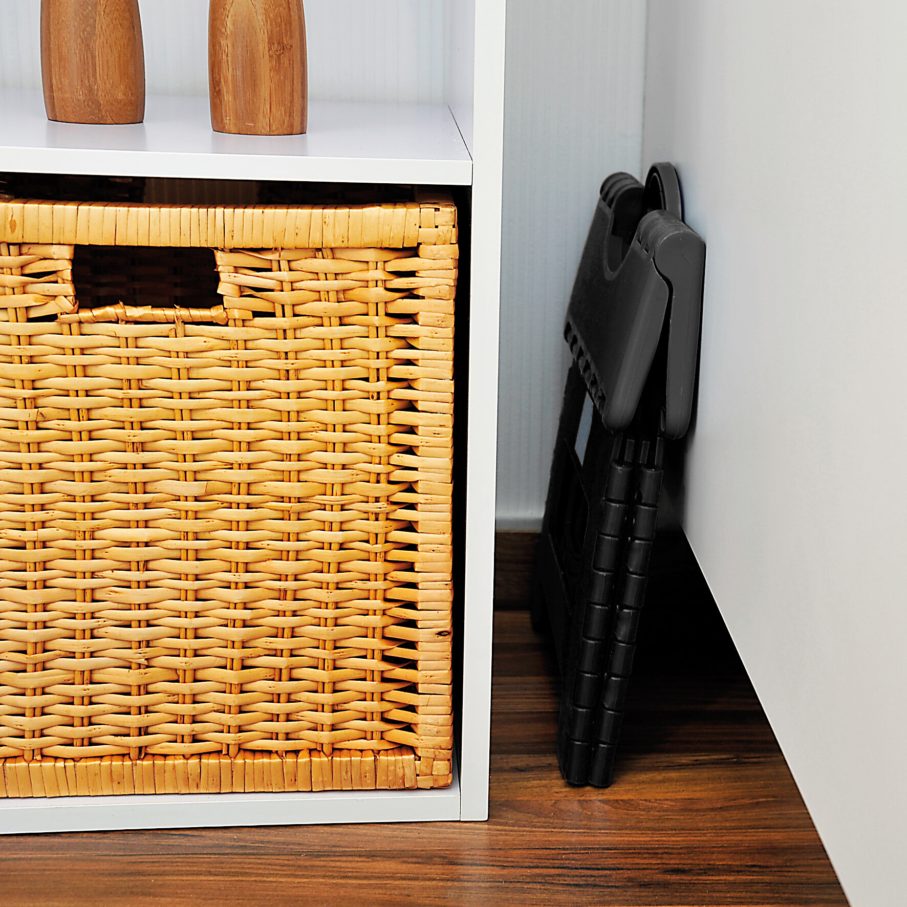 Kesper Klapphocker schwarz B/H/L: ca. 27x22x35 cm