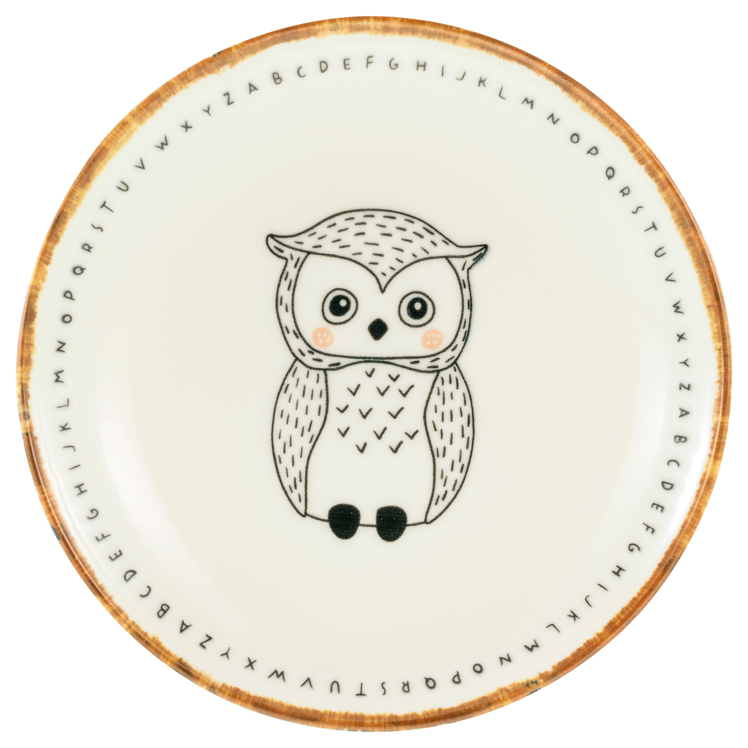 CreaTable Tellerset Freunde des Waldes braun Steinzeug D: ca. 21 cm