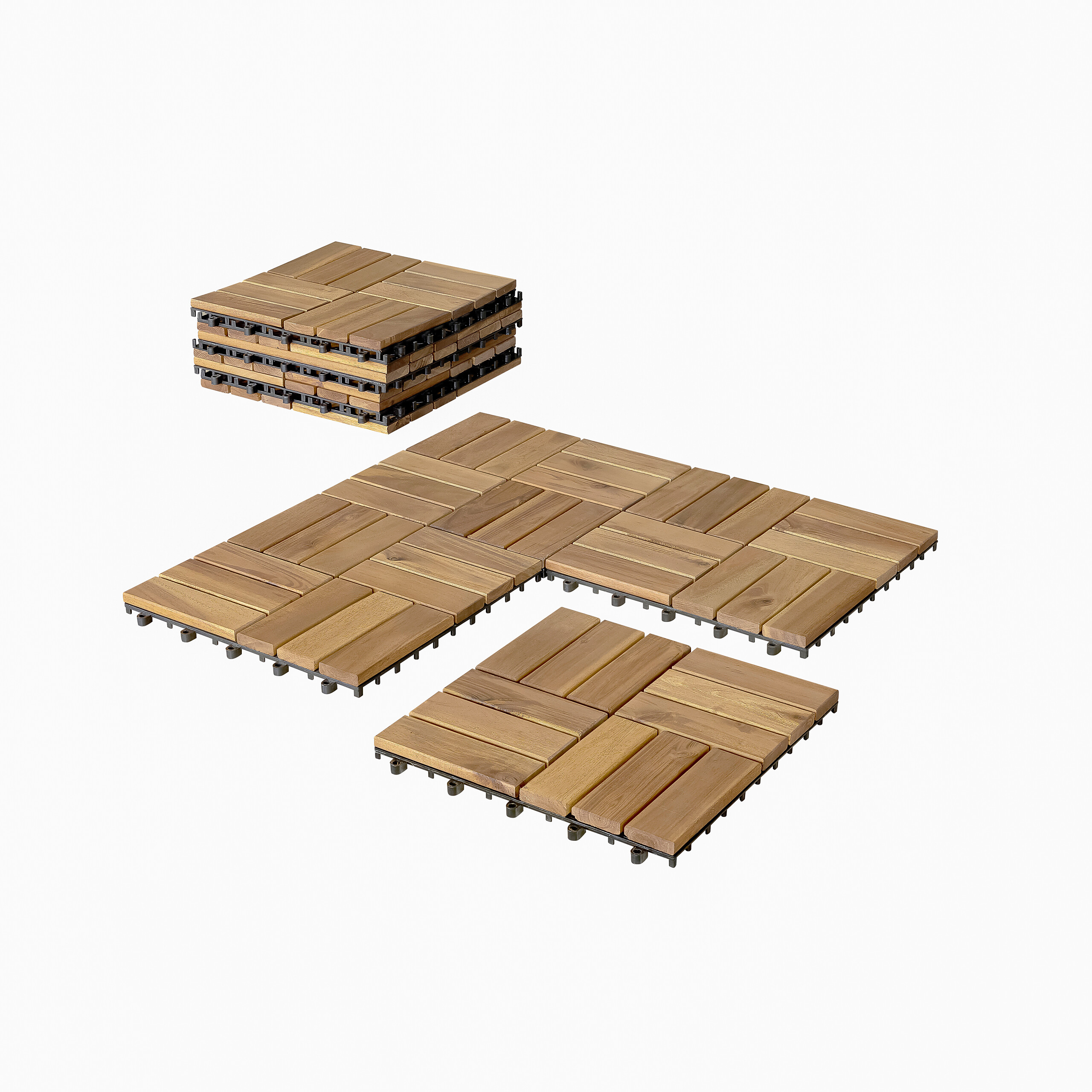 POCOline Terrassenfliese Akazie Akazie B/L: ca. 30x30 cm