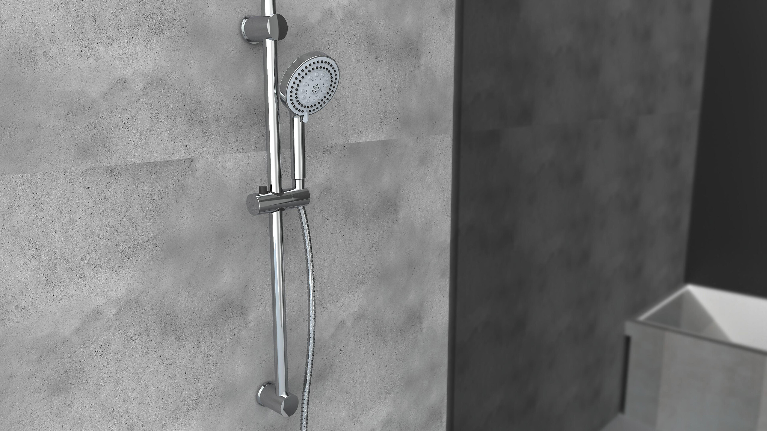 Eisl Handbrause-Set Storm Chrom L/D: ca. 150x12 cm