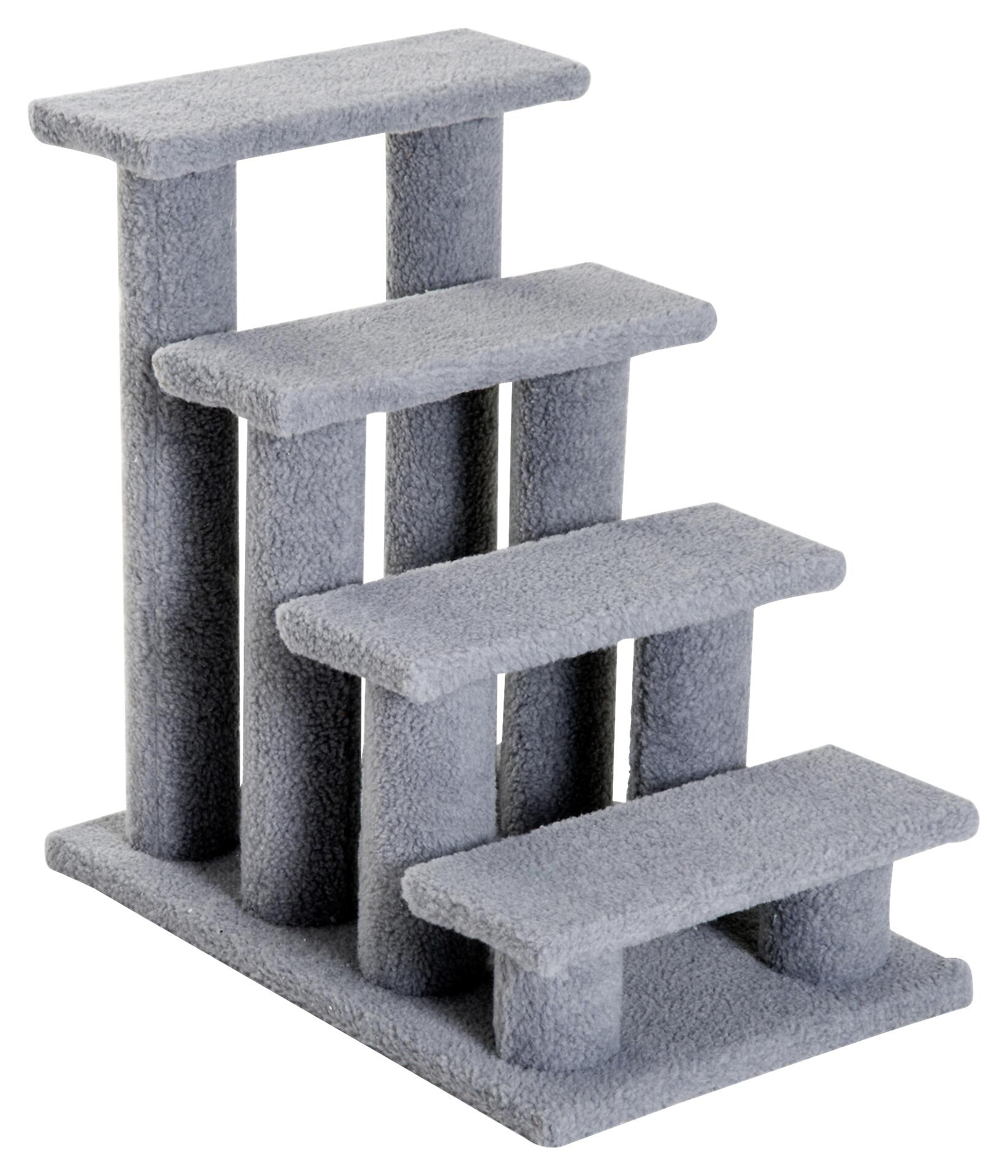 PawHut Katzentreppe grau Spanplatte B/H/L: ca. 43x60x64 cm