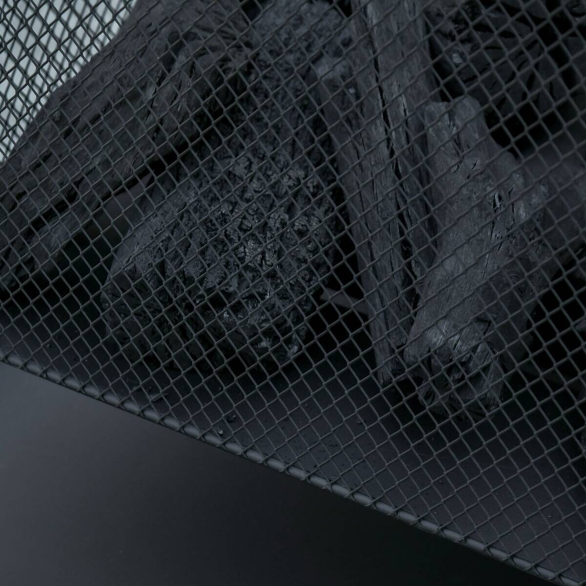 Outsunny Feuerschale schwarz Metall B/H/L: ca. 45x43x45 cm