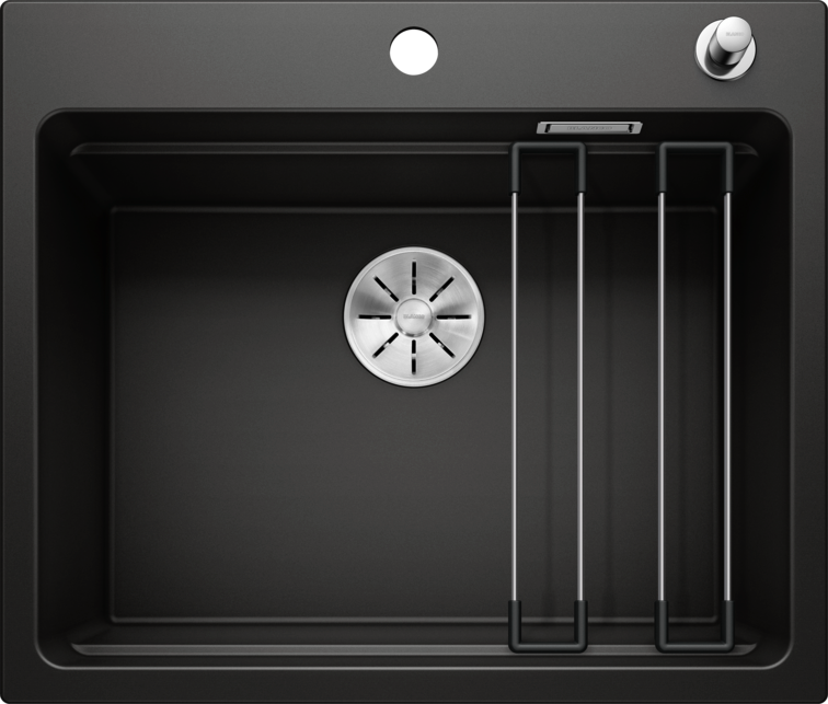 BLANCO Einbauspüle Etagon 6,525889 schwarz Silgranit B/H/T: ca. 60x22x51 cm