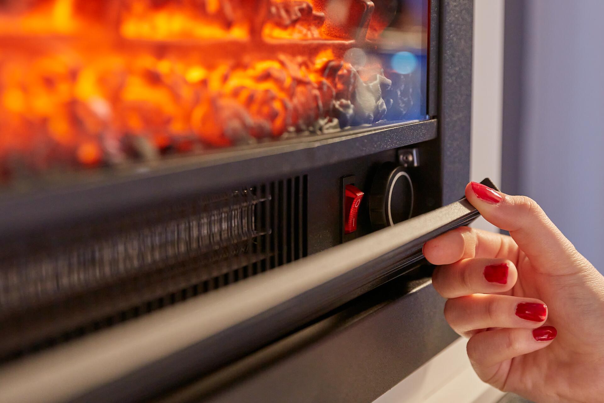 CLASSIC FIRE Elektrischer-Kamin 871125200410 weiß schwarz Glas Metall B/H/T: ca. 70x71x22 cm ca. 1800 W