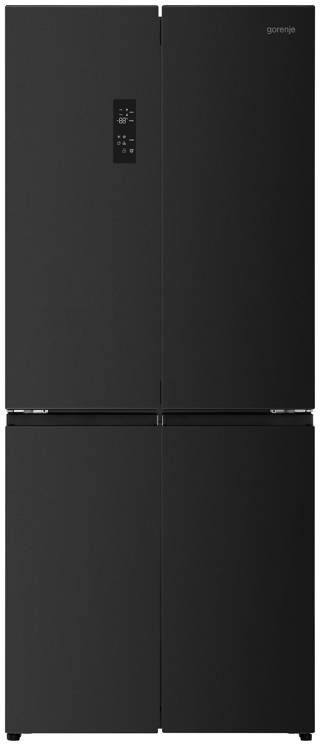 Gorenje Cross-Door NRM819D61BX schwarz B/H/T: ca. 79,4x190x65 cm