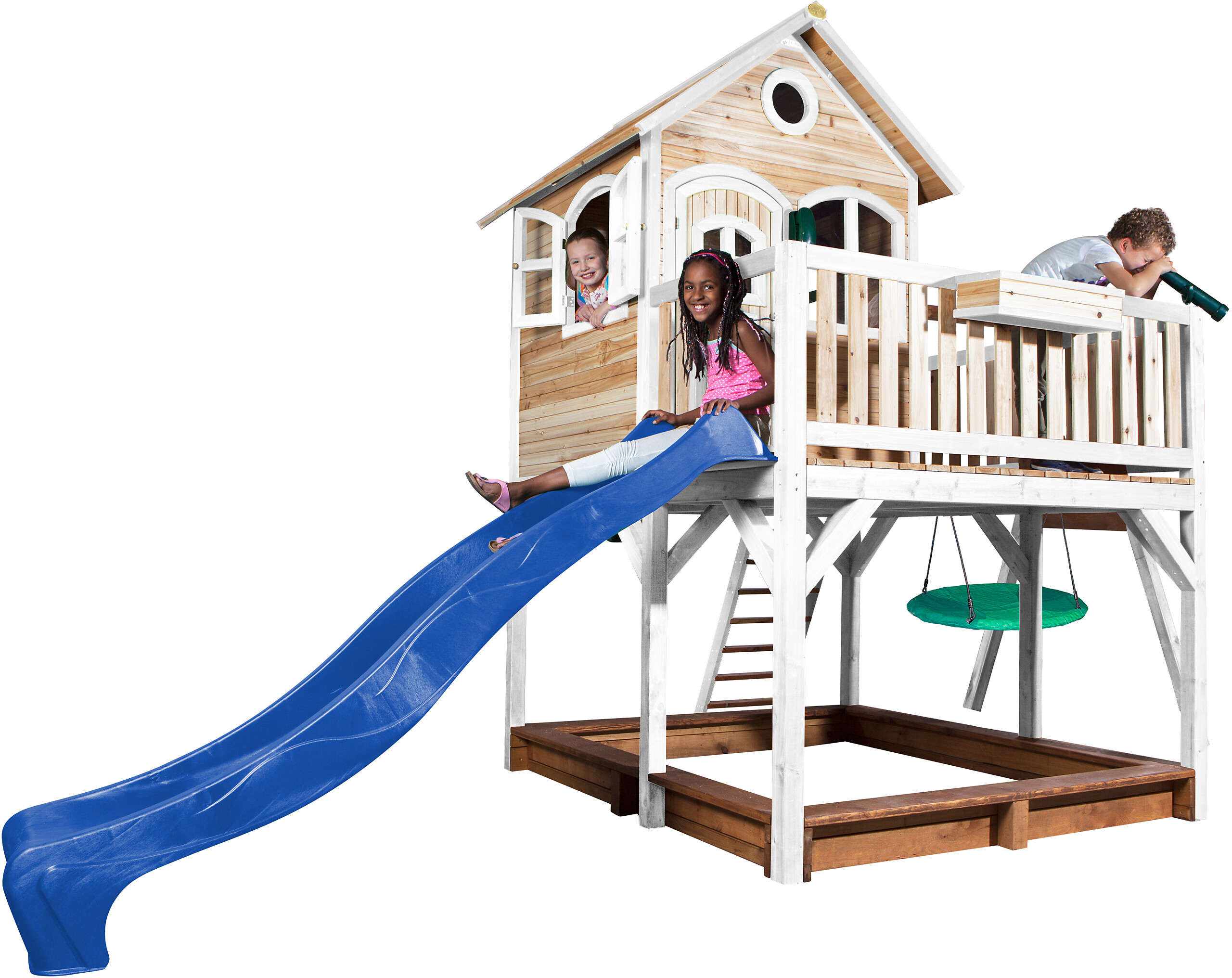 AXI Spielhaus Liam braun B/H/L: ca. 541x291x277 cm