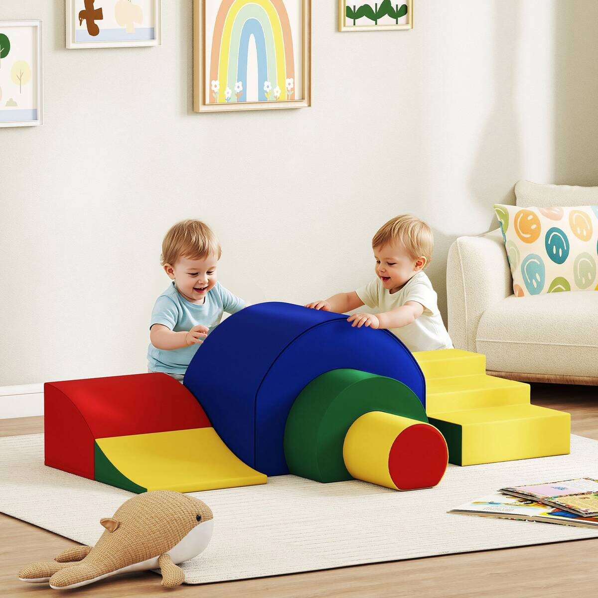 AIYAPLAY Schaumstoffbausteine B/H/L: ca. 39x44x181 cm