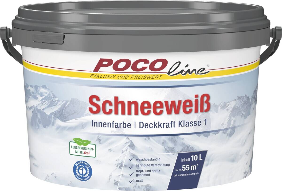POCOline Raumfarbe weiß ca. 10 l POCOline Raumfarbe weiß ca. 10 l