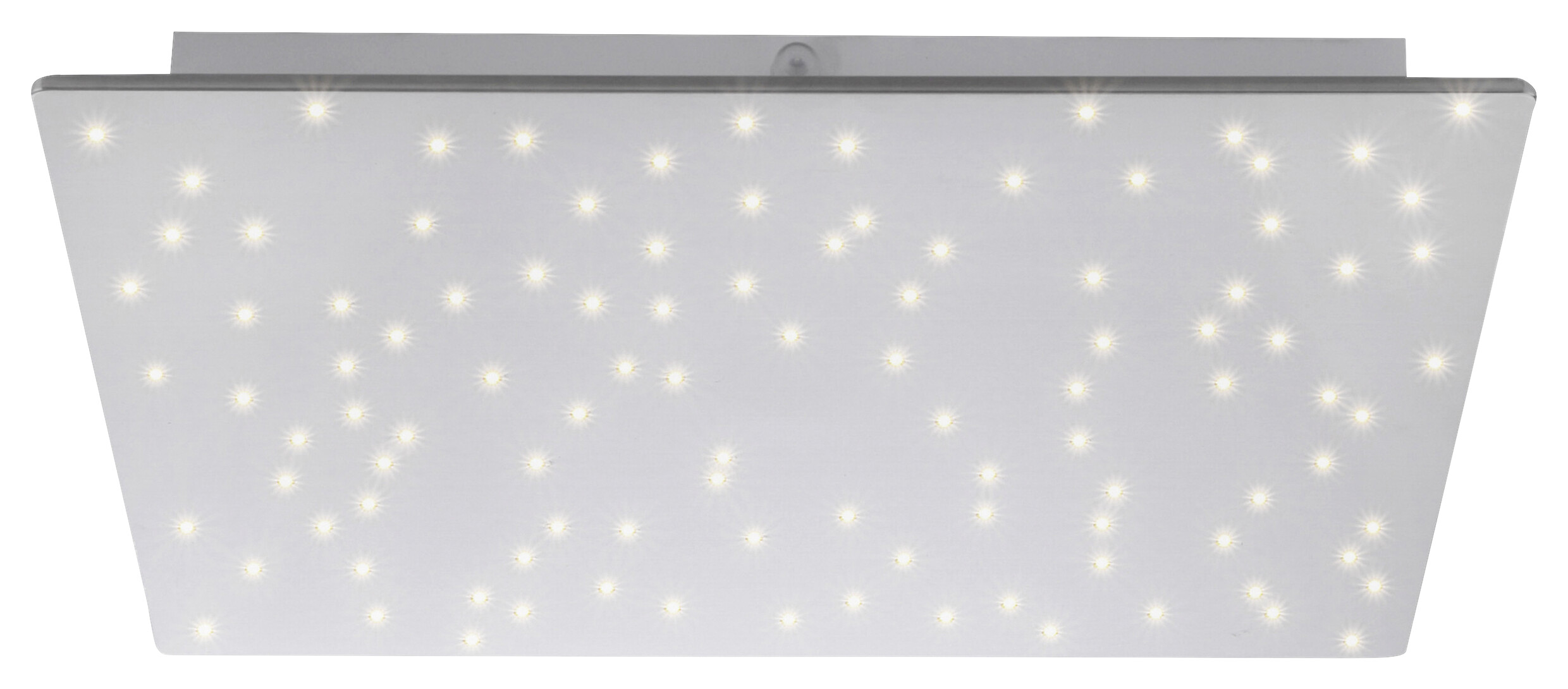 Just Light Deckenleuchte PN14671-55 Sparkle stahlfarbig Aluminium Stahl Kunststoff B/H/L: ca. 45x4x45 cm
