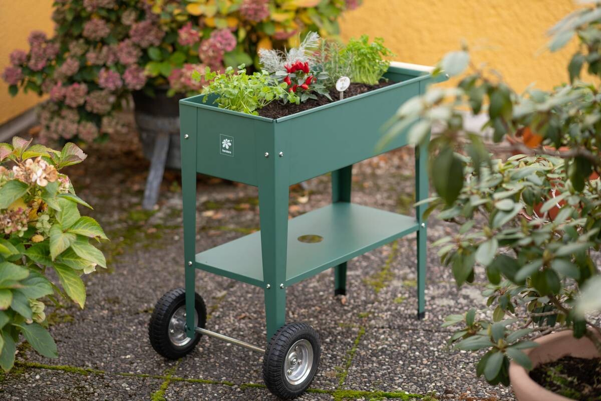 Herstera Garden Kräuterfabrik Urban grün Metall B/H/L: ca. 50x80x85 cm