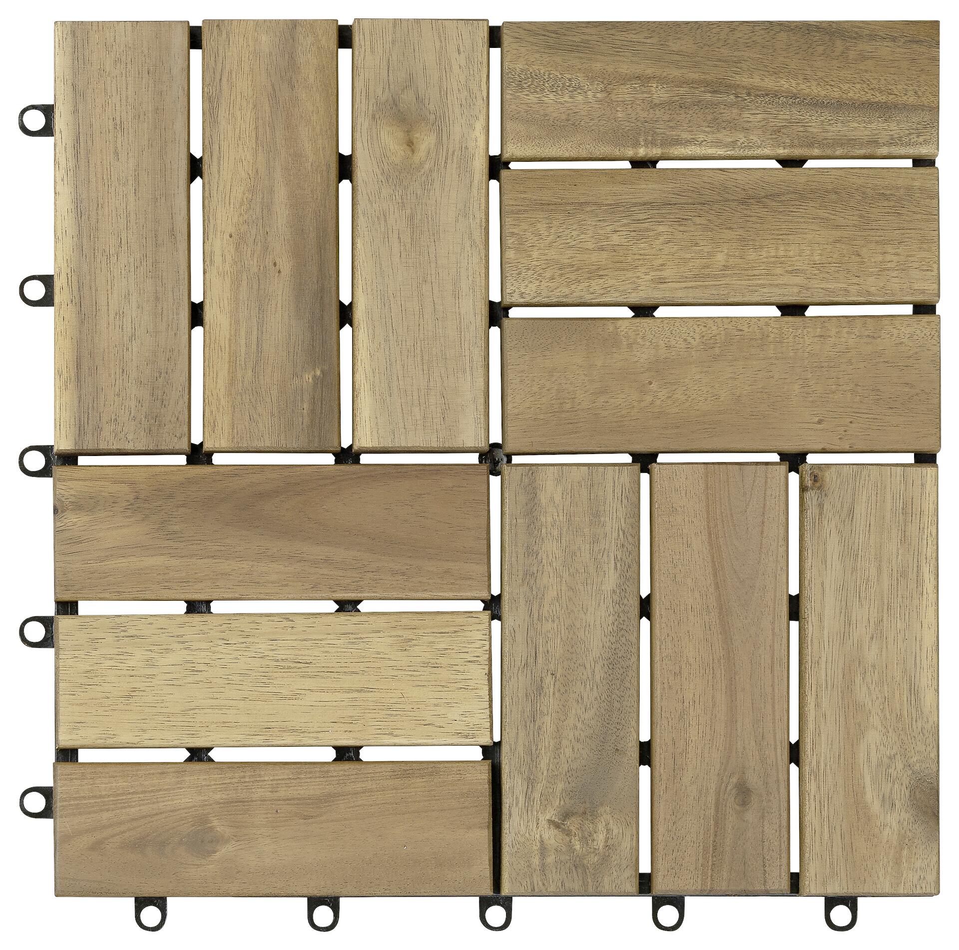 POCOline Terrassenfliese Akazie Akazie B/L: ca. 30x30 cm