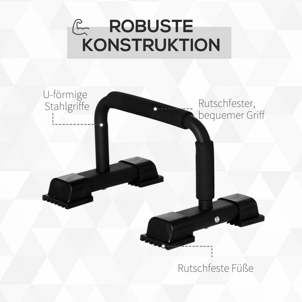 HOMCOM Fitness-Zubehör schwarz Kunststoff B/H/L: ca. 25x36x20 cm