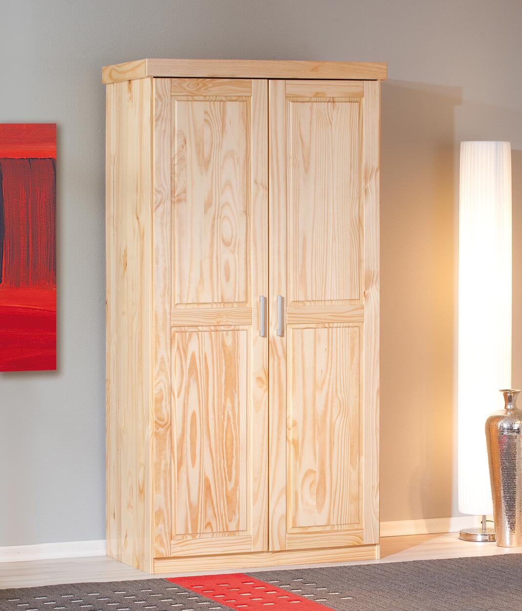 Kleiderschrank Leon natur B/H/T: ca. 95x190x55 cm