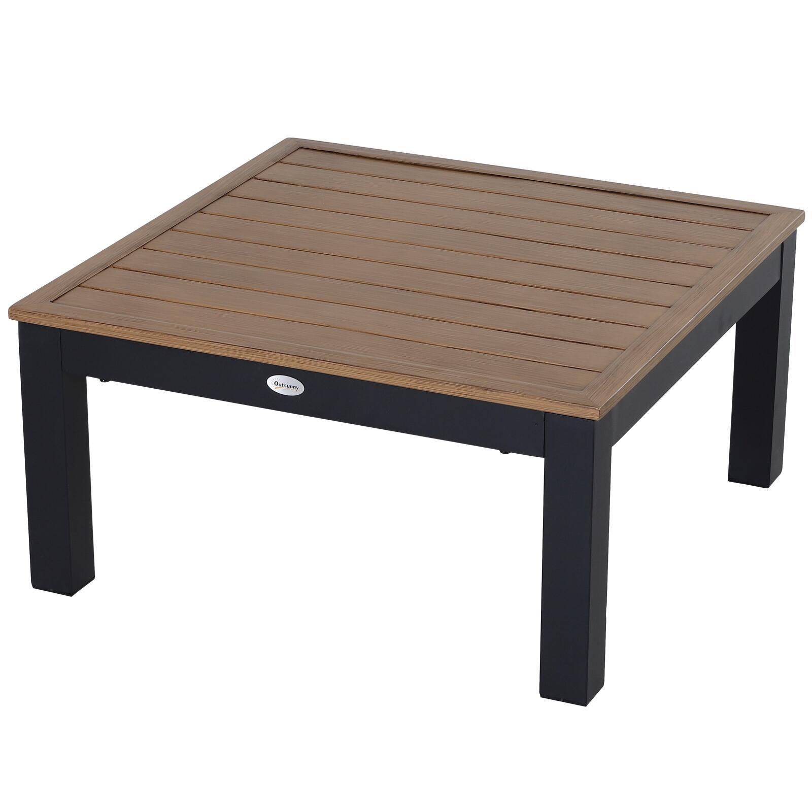 Outsunny Gartengarnitur grau Aluminium B/H/L: ca. 164x69x74 cm