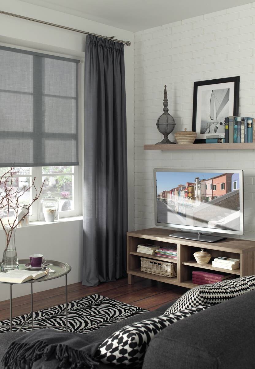 Boviva Rollo Struktur silber B/L: ca. 60x150 cm