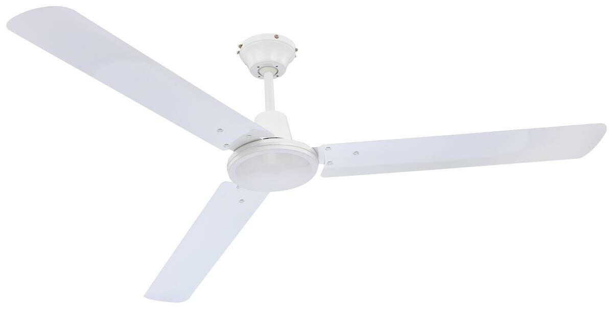 GLOBO Ventilator weiß Metall H/D: ca. 58x142 cm