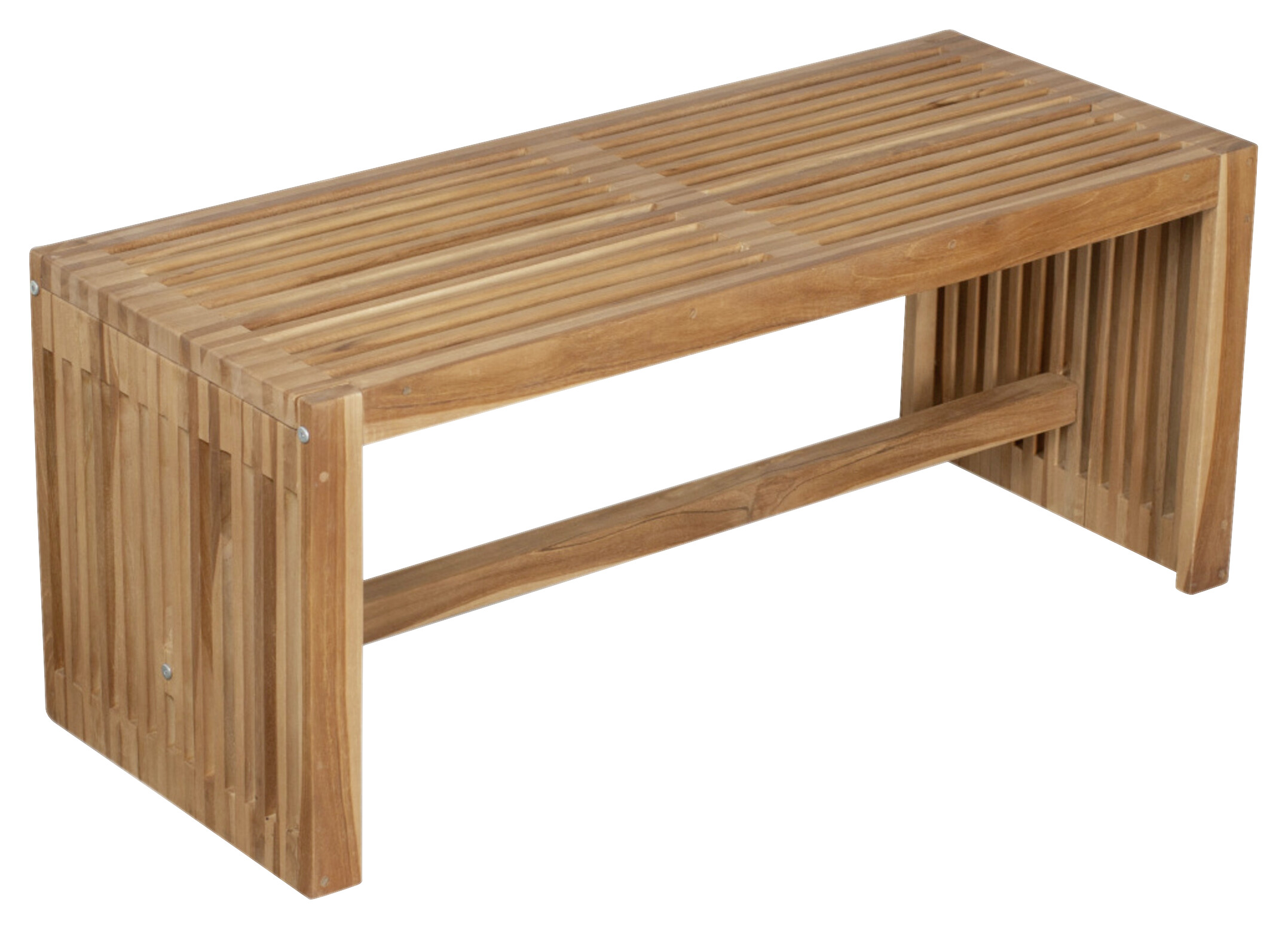 deVries Gartenbank Woodie natur Teakholz B/H/L: ca. 35x45x100 cm