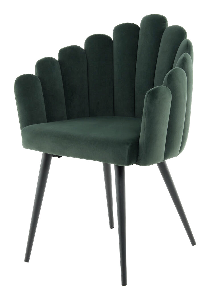 Stuhl Jeane 600 grün Microfaser B/H/T: ca. 61x85x58 cm