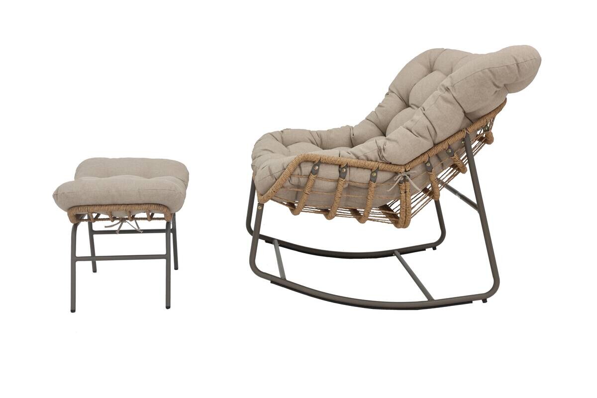 POCOline Gartenstuhl braun Stahl