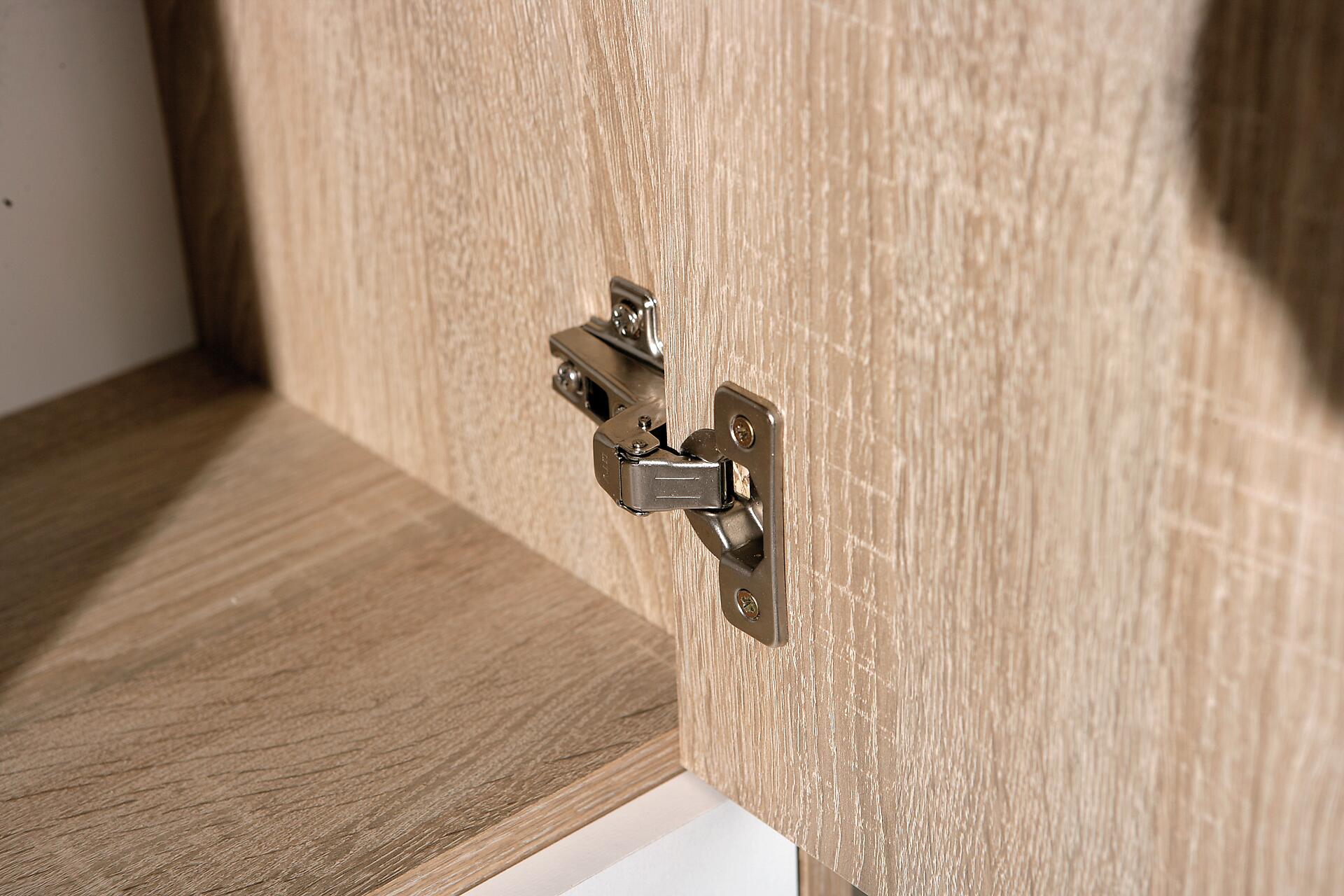 Kommode Egadi Eiche Sonoma Nachbildung weiß B/H/T: ca. 77x115x30 cm