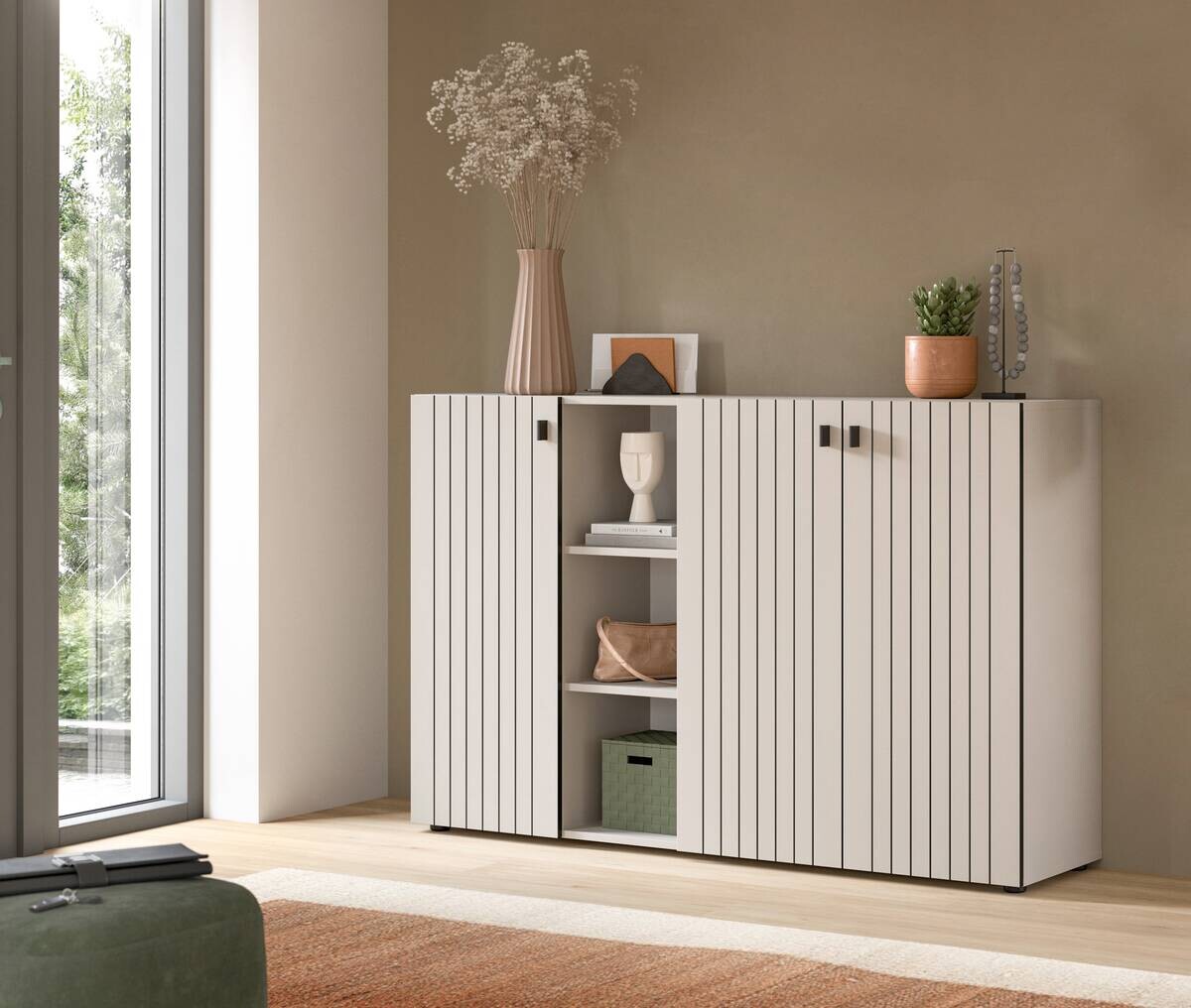 Schuhkommode STATION Cashmere B/H/T: ca. 150x96x37 cm