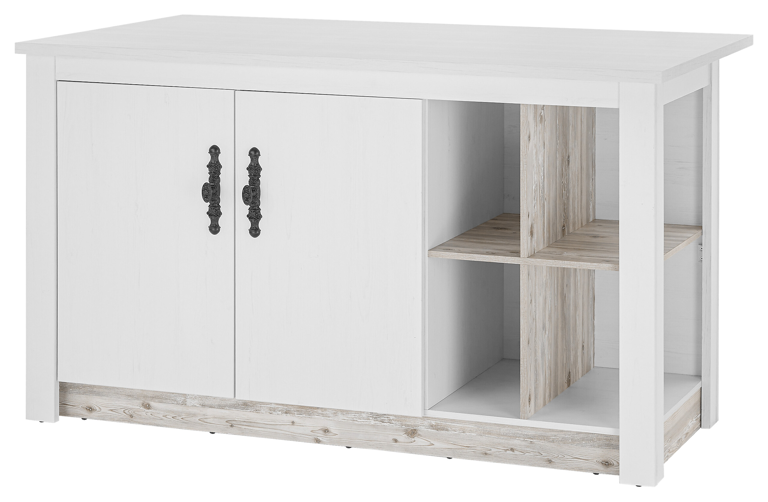 Küchentheke Florenz weiß Pinie B/H/T: ca. 161x92x90 cm