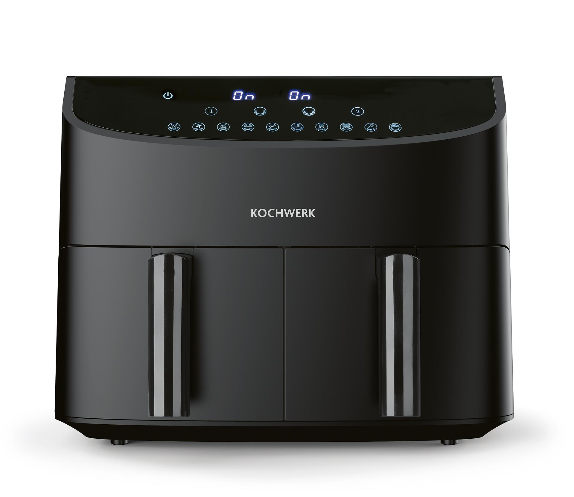 Kochwerk Heißluftfritteuse schwarz Metall B/H/L: ca. 36x31x39 cm ca. 3,5 l