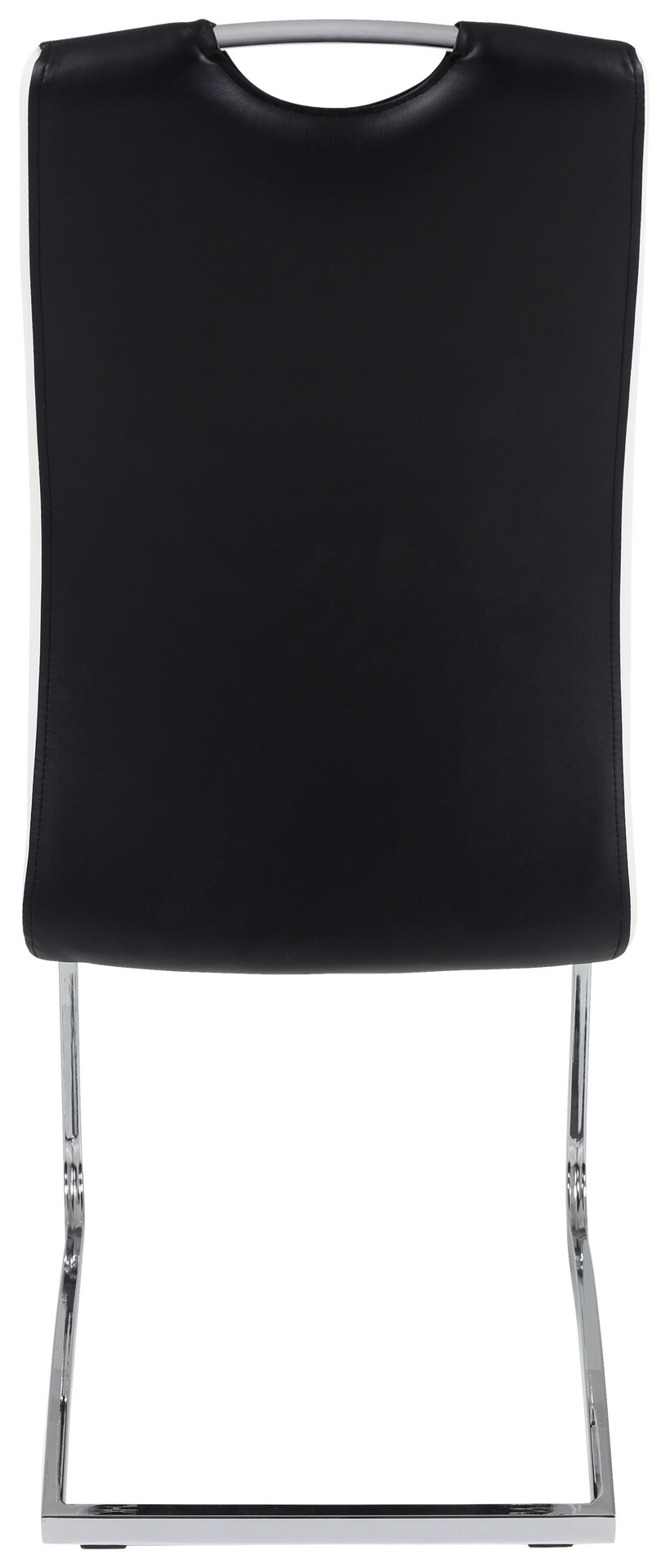 Schwingstuhl Tabea 4er Set schwarz weiß Kunstleder Kunstleder B/H/T: ca. 43x99x61 cm