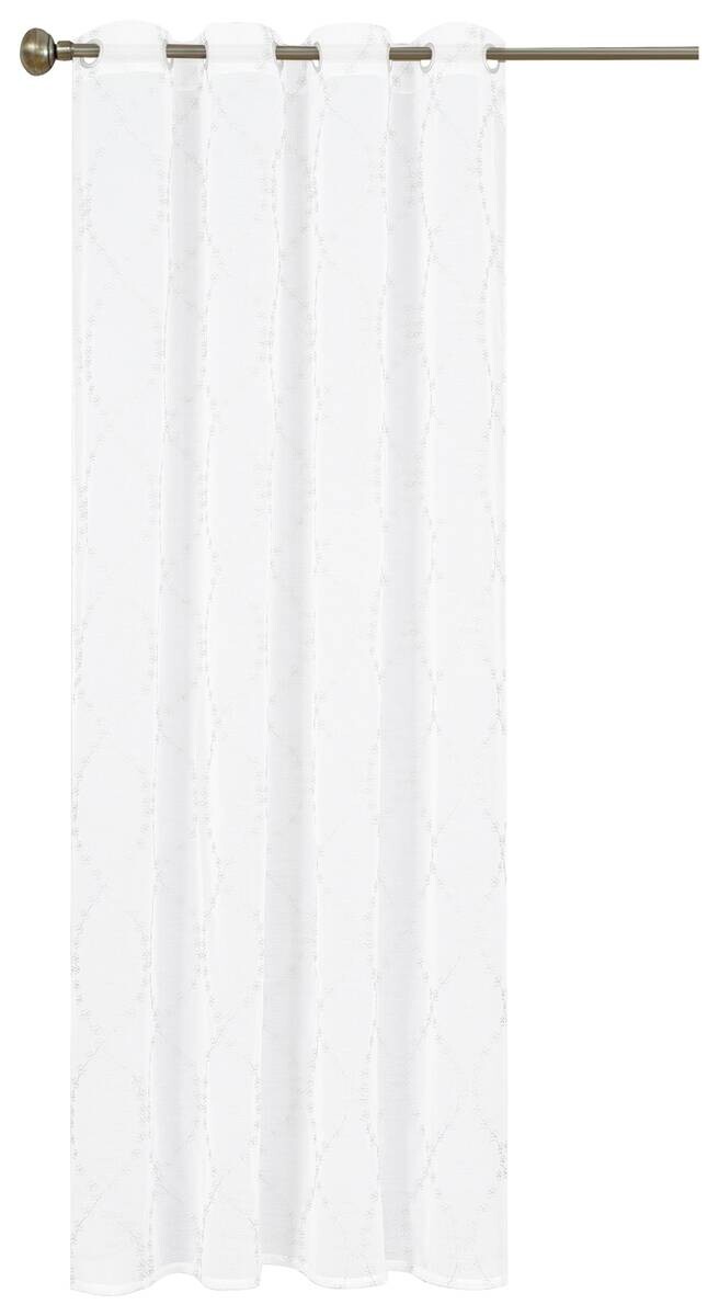 home Topline Ösenvorhang Nora weiß B/L: ca. 135x245 cm
