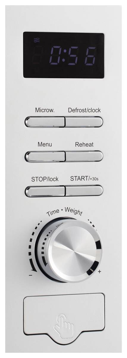 POCOline Mikrowelle silber Kunststoff D: ca. 26 cm ca. 20 l