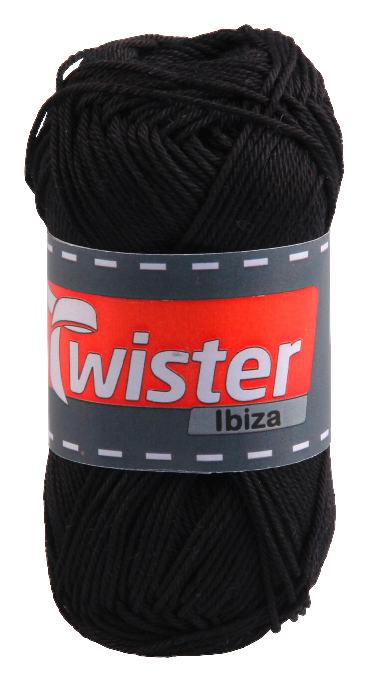 Twister Handstrickgarn Ibiza schwarz L: ca. 12500 cm