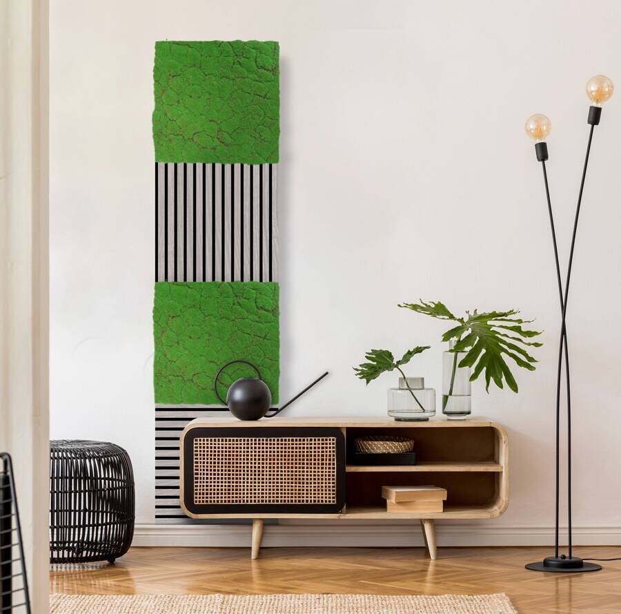 Wand-und Akustikpaneel grün L/B/H: ca. 52x52x0,2 cm pro Stück