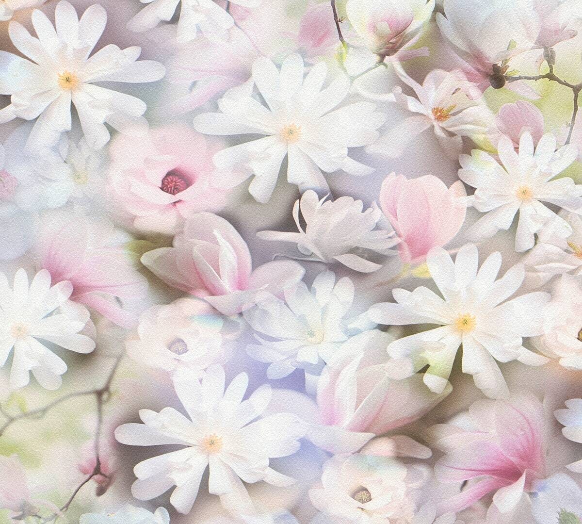 A.S.Creation Papiertapete rosa weiß lila B/H/D: ca. 53x1005x7,1 cm