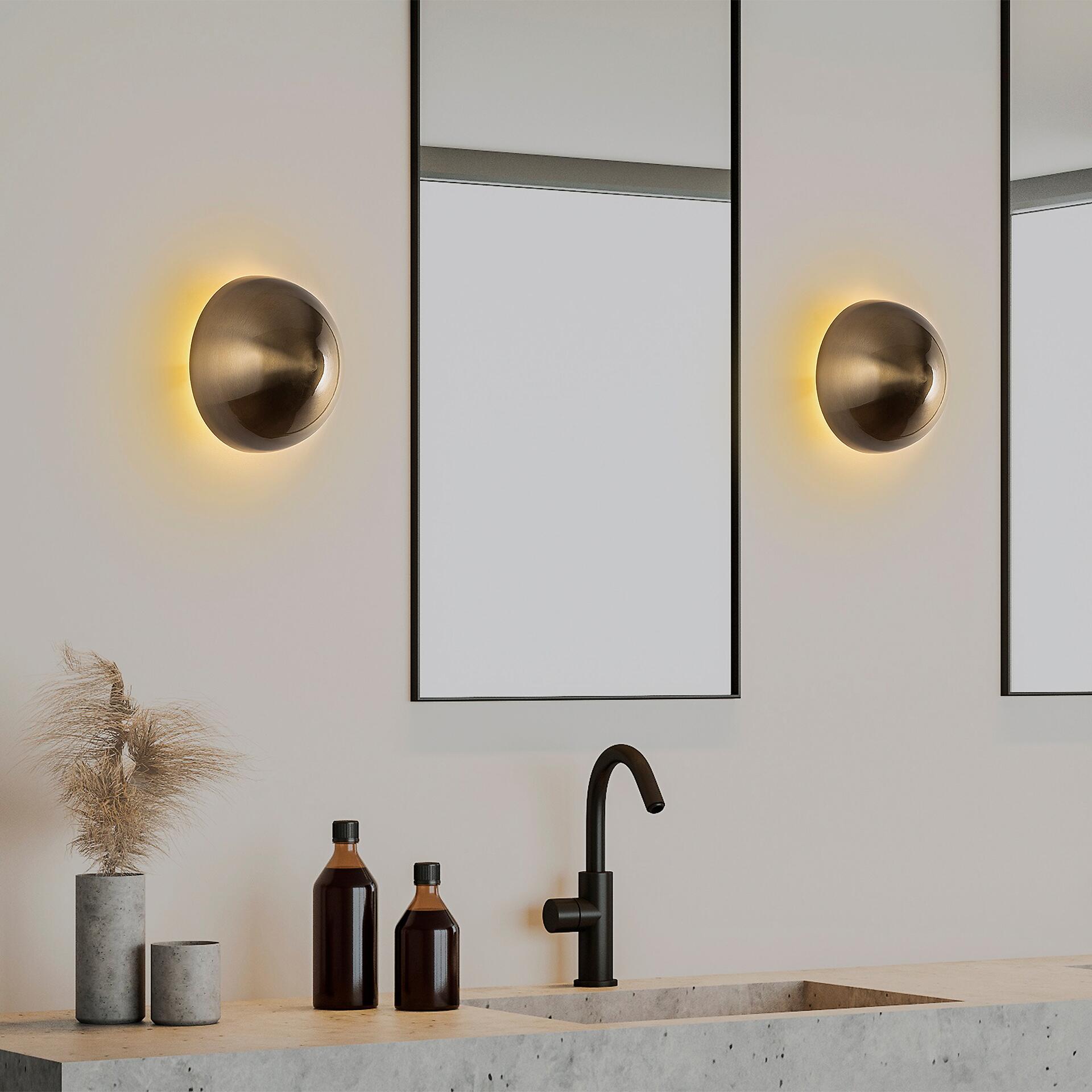 Opviq Wandleuchte gold Metall B/H/L: ca. 20x16x20 cm G9 1 Brennstellen