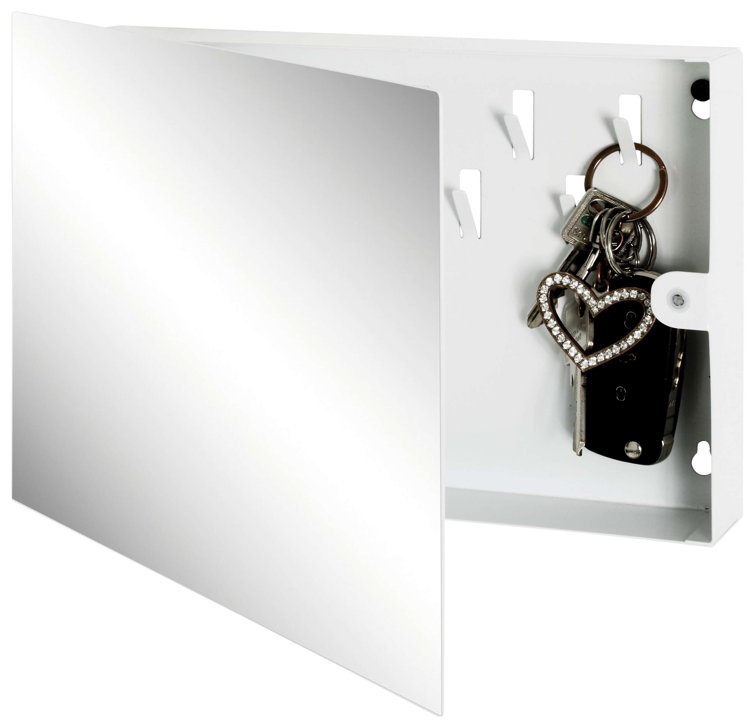 Schlüsselkasten  weiß B/H/T: ca. 28x19x4 cm