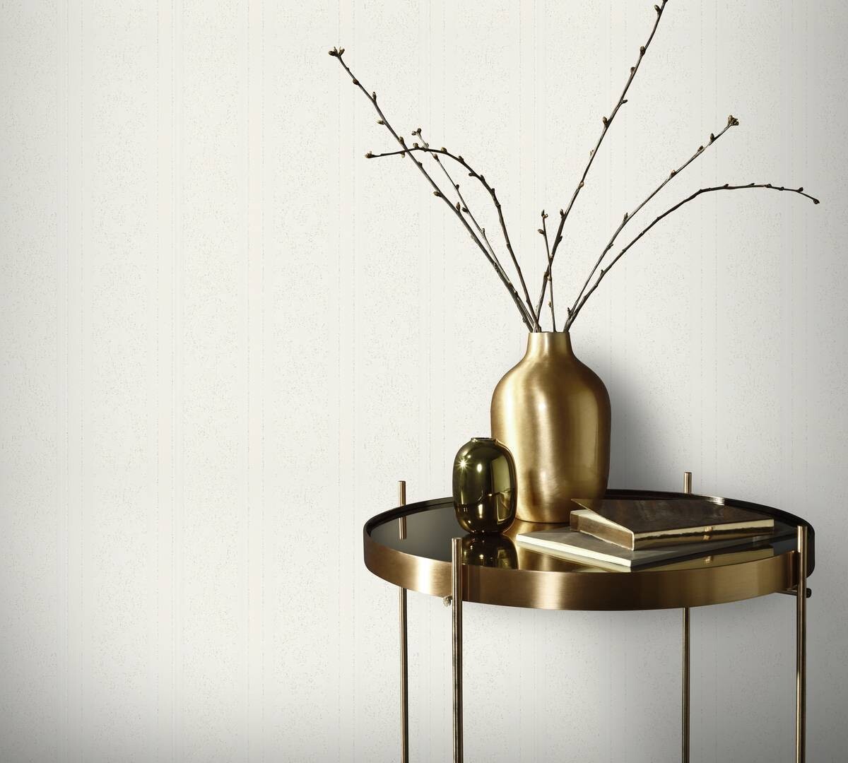 Erismann Vinyltapete Ornament weiß B/L: ca. 53x1005 cm