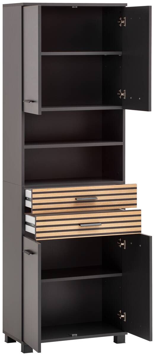 Hochschrank Katta anthrazit B/H/T: ca. 59,8x180,9x32,6 cm