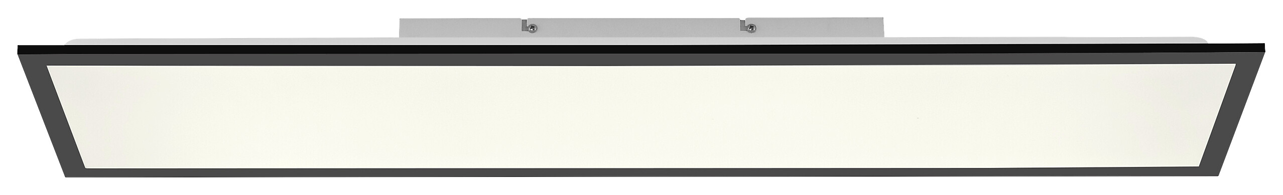 Just Light LED-Deckenleuchte Flat schwarz B/H/L: ca. 25x6,5x100 cm