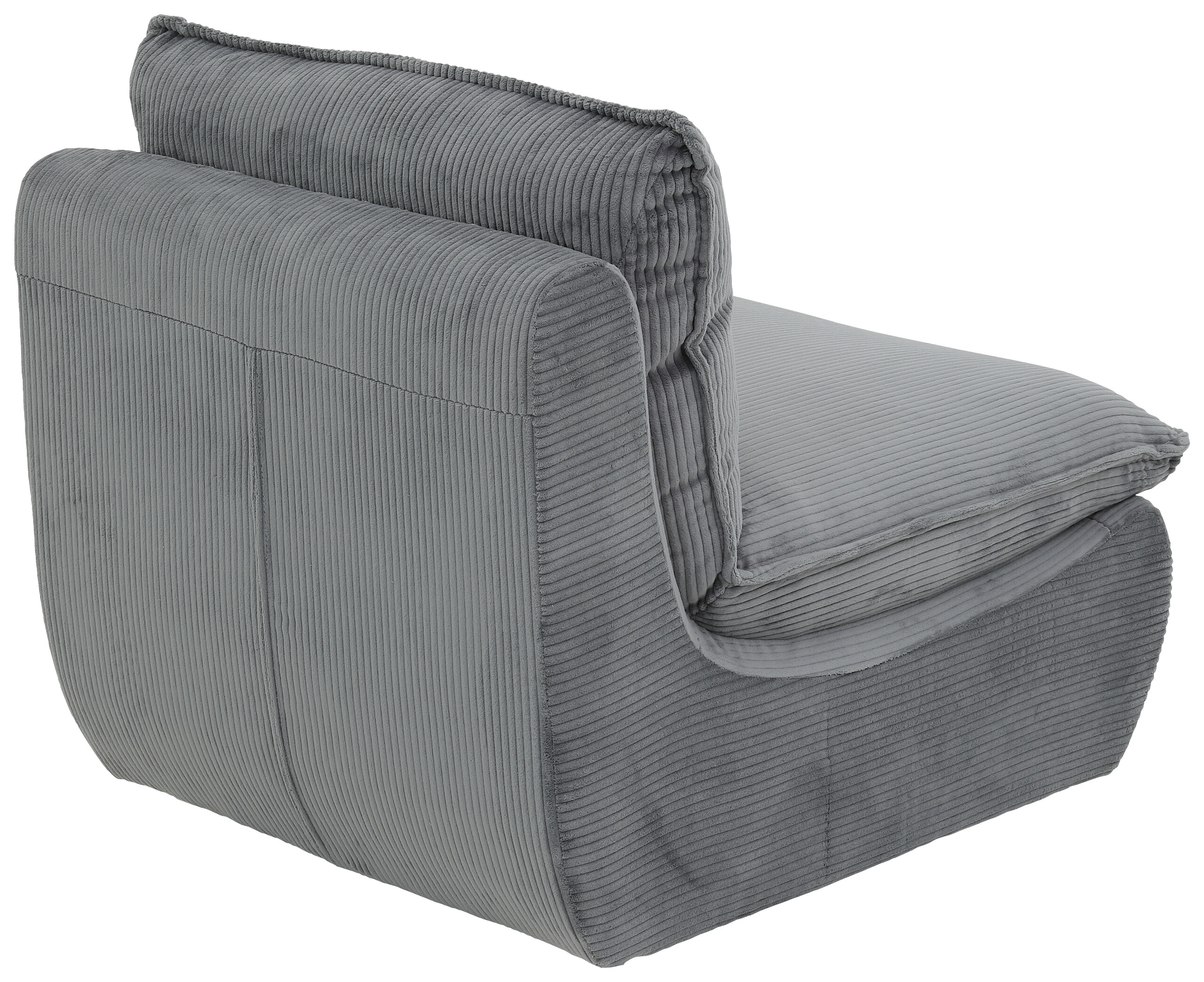 Sessel Rhodos dunkelgrau Microfaser B/H/T: ca. 74x77x87 cm