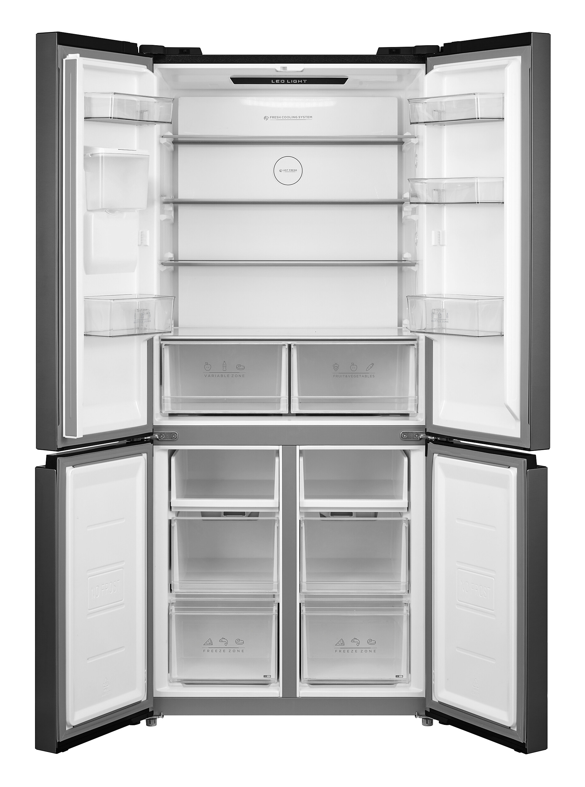 POCOline Multi-Door Kühl-/Gefrierkombination MD-190-513-CDIXWDDNF dark Inox B/H/T: ca. 83,3x189,8x65,3 cm