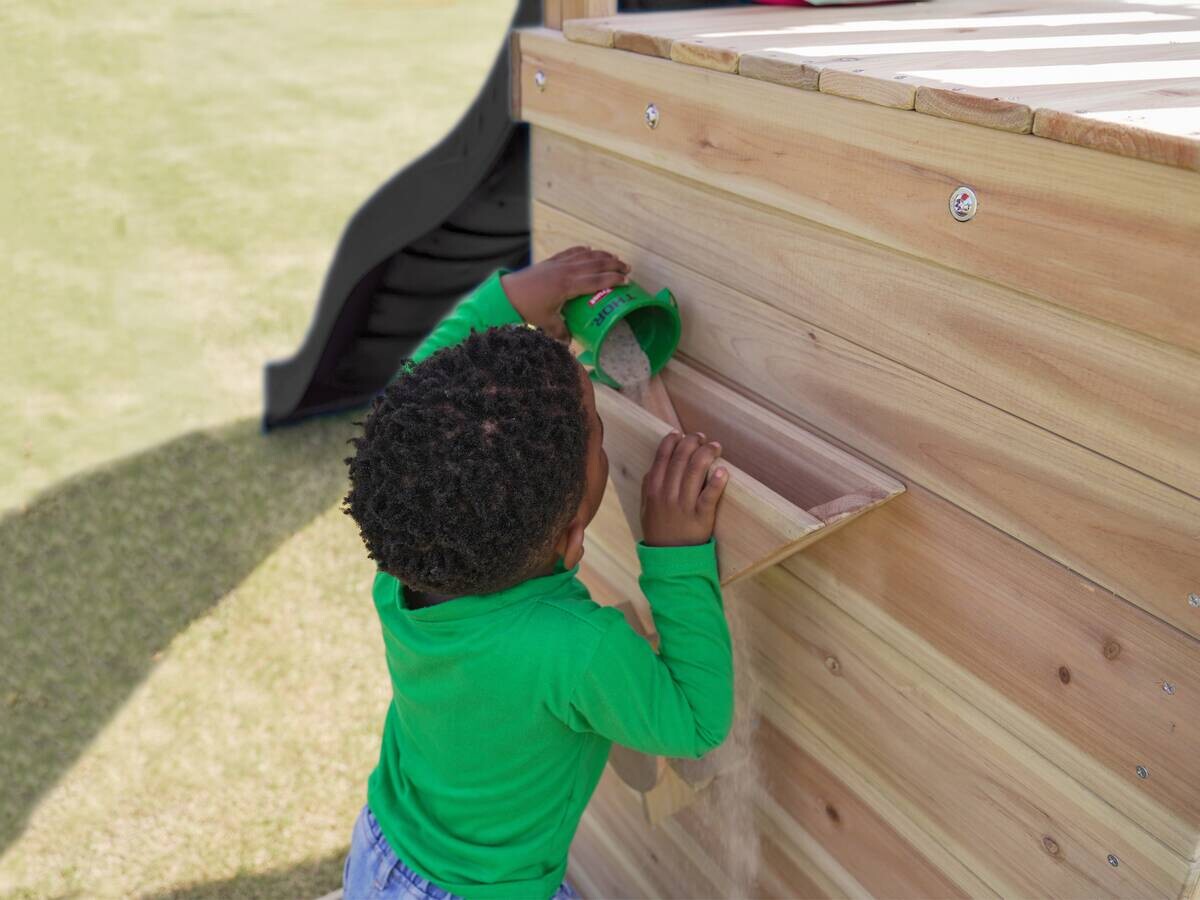 AXI Spielturm Malik grau B/H/L: ca. 345x270x336 cm