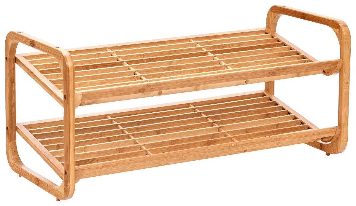 Zeller Schuhregal natur Bambus B/H/T: ca. 74x33x33 cm