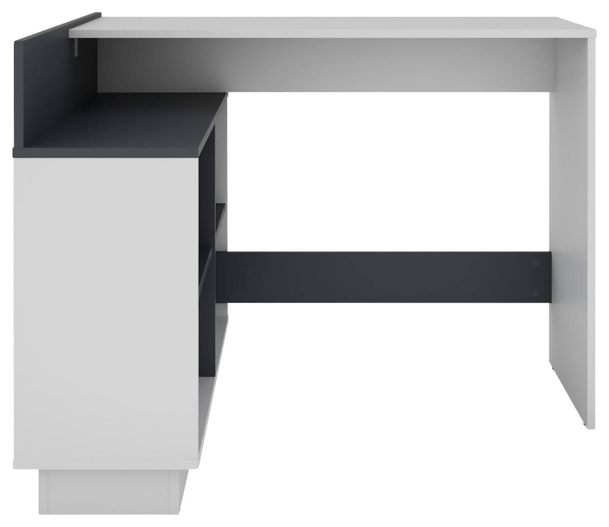 Eckschreibtisch BERNI weiß Graphit B/H/T: ca. 102x77,5x80 cm