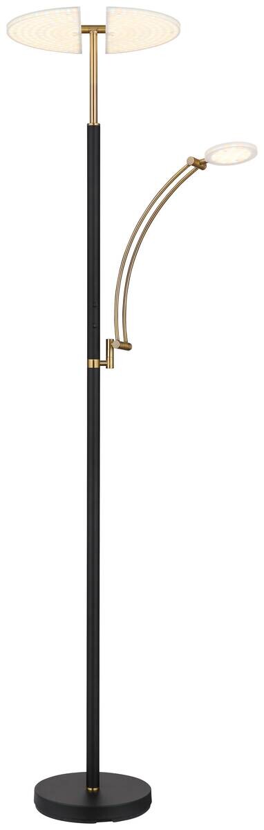 GLOBO LED-Deckenfluter bronze Chrom Kunststoff Metall B/H/T: ca. 80x183x40,5 cm 1 Brennstellen